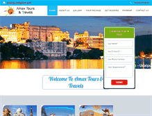 Tablet Screenshot of amaxindiatours.com